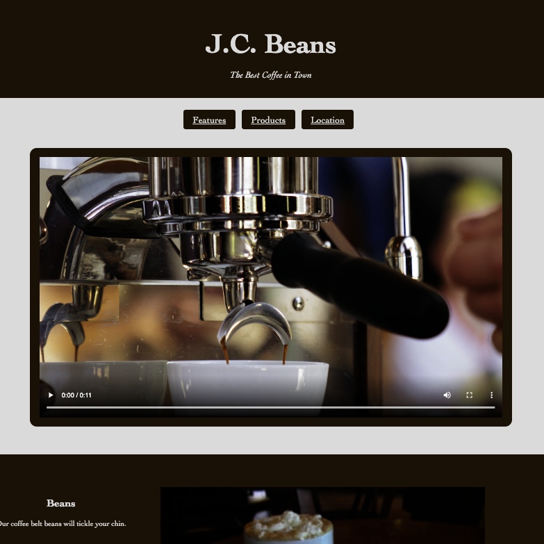 J.C. Beans Website